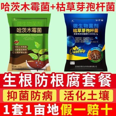 枯草芽孢杆菌哈茨木霉菌农用种植抑菌防病土壤活化宝冲施水溶肥