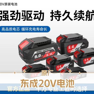 东成原厂锂电池4.0/6.0原装20V角磨机电锤电扳手正品