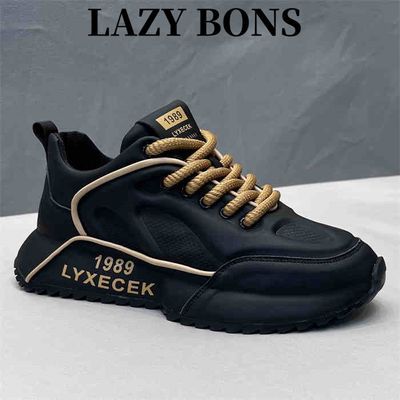 LAZY BONS2024爆款男鞋春夏季鞋子运动休闲鞋增高轻