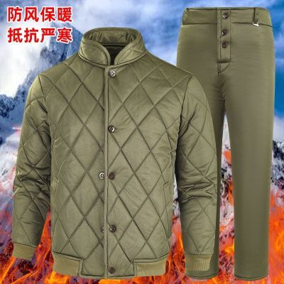 劳保棉袄棉裤工地棉衣工作服夹克棉服加厚保暖防寒服外套冷库套装