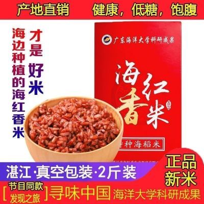 正品盒装海红香米湛江特产水稻海红香米真空包装2斤1盒营养优质