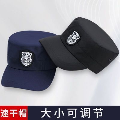 藏蓝色夏季透气黑色保安速干衣帽训练帽鸭舌帽帽战术帽教官帽物业