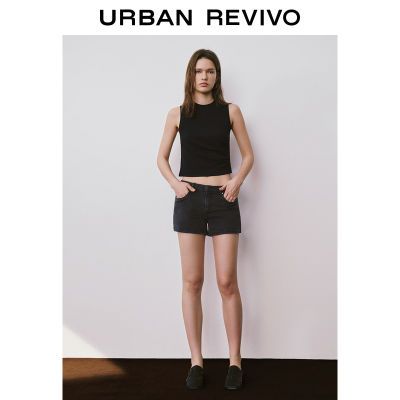 百亿补贴：UR女装时尚复古休闲丹宁辣妹牛仔短裤UWH840097 59元