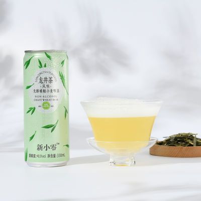 龙井茶/桂花风味无醇精酿小麦啤酒 0脂茶韵幽香330ml 日期新鲜