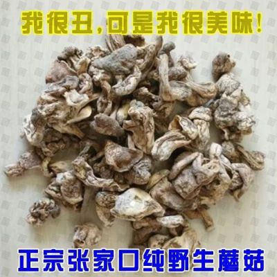 张家口野生口蘑坝上特产天然白蘑菇干货双胞菇新鲜煲汤打卤食材