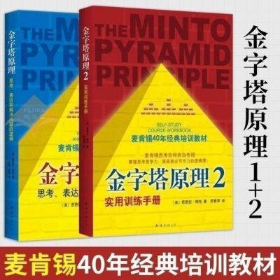 正版金字塔原理大全集金字塔原理思考表达和解决两册 结构化思维