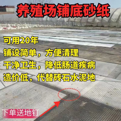 养殖砂纸砂带铺地养鹅养鸭代替地面硬化鱼池铺地护坡斜坡专用砂纸