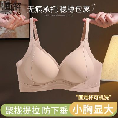 提拉内衣女小胸聚拢收副乳防下垂夏薄款外扩性感无钢圈无痕文胸罩