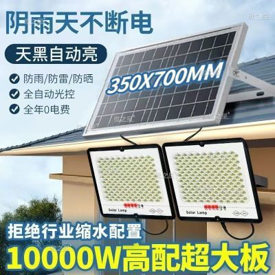 2024款一拖二太阳能照明灯户外庭院灯家用新农村路灯超亮新款院子