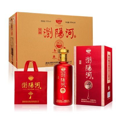 【首单直降】浏阳河珍酿53度酱香型白酒500ml*6瓶整箱喜