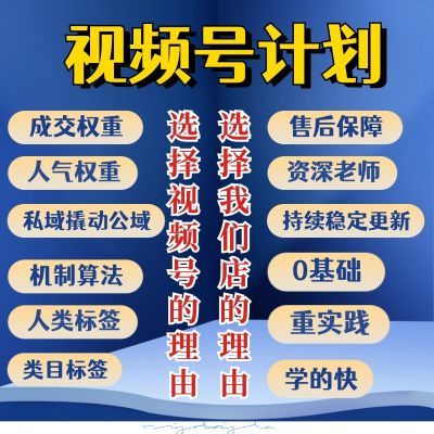 2024视频号运营教程教学内容创作技巧直播带货实操现变课程