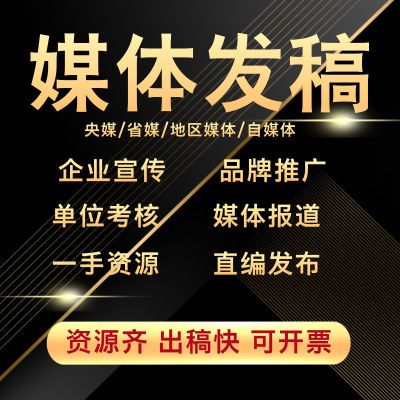 新闻发稿单位考核投放媒体软文发布刊登上网品牌文旅宣传社会实践