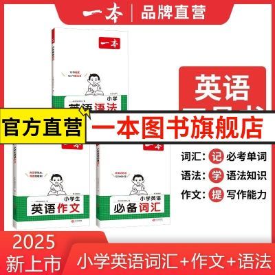 2025一本小学英语语法零基础学英语语法单词词汇小学英语语法知识