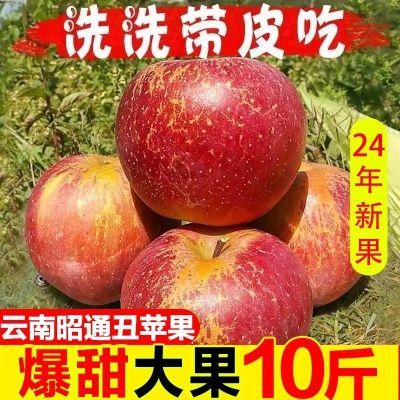 正宗冰糖心新鲜水果当季昭通丑苹果凉山野生丑苹果一整箱场地直发