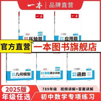 2025一本版初中数学压轴题人教版789年级中考数学重难点详解