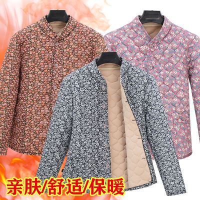 冬装驼绒棉袄冬季棉服中老年大码加绒加厚棉衣奶奶保暖外套妈妈装