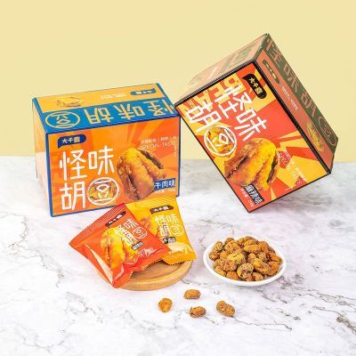 大千喜怪味胡豆小包装麻辣味牛肉味258g休闲食品零食混合口味