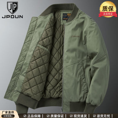 吉普盾冬季新款棉服加棉加厚夹克大码宽松棒球服外套潮牌保暖棉衣