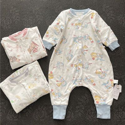 儿童A类卡通睡袋薄款双层脱袖全棉无骨宝宝纯棉睡衣防踢被春秋款