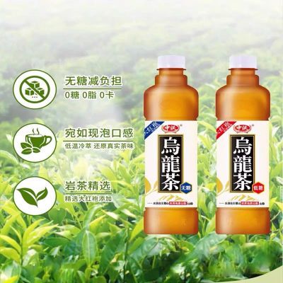 【550ml*15瓶】中沃低糖乌龙茶饮料整箱批发价正品