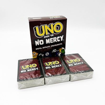 绝不留情NO MERCY桌游UNO纸牌168张家庭派对游戏用