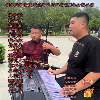 2024新款键盘张明音乐重低音电子琴车载U盘合奏二胡纯音乐USB伴奏