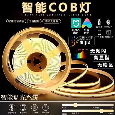 智能双色温COB灯带无极调光调色客厅氛围背景24V三色