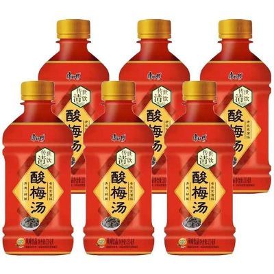 康师傅酸梅汤330ml*6瓶清爽解腻必备饮品酸梅汁正品酸梅汤