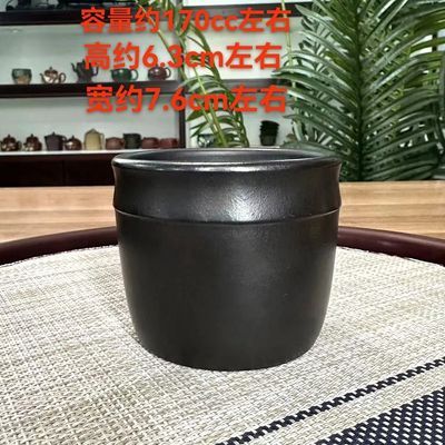 宜兴原矿紫砂养生泥料石黄纯手工主人杯紫砂茶具功夫主人茶杯高档