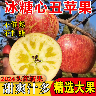 头茬新果正宗大凉山盐源冰糖心丑苹果当季新鲜孕妇水果整箱