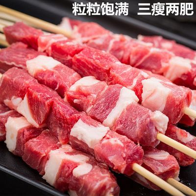 60串疯狂热销中】内蒙古风味羊肉串半成品烧烤食材鸭肉食材批发价