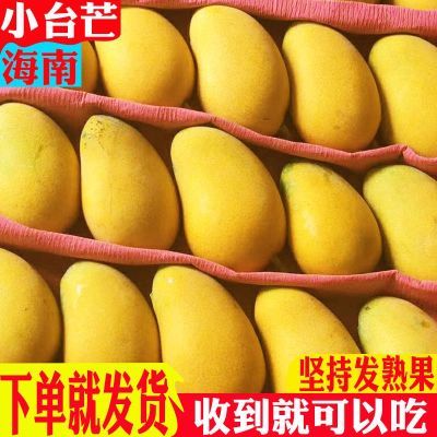 海南小台农芒果新鲜爆甜小台芒应季水果非贵妃批发10斤装整箱包