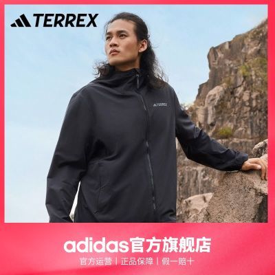 adidas阿迪达斯官方TERREX男装户外加绒连帽软壳衣