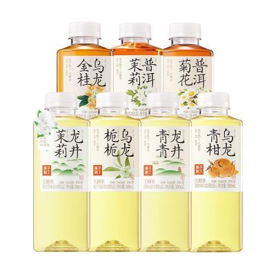 果子熟了无糖茶金桂乌龙500ml*4瓶0糖0脂肪0能量栀栀乌