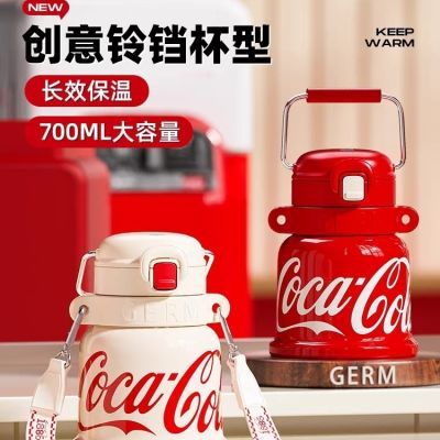 GERM格沵正品可口可乐316保温杯壶大容量ins吸管儿童背