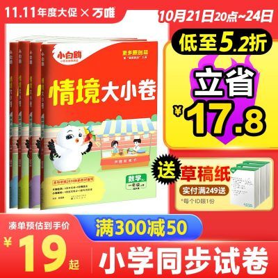 抖音爆款】2025万唯小白鸥小学情境大小卷上册新教材同步测试