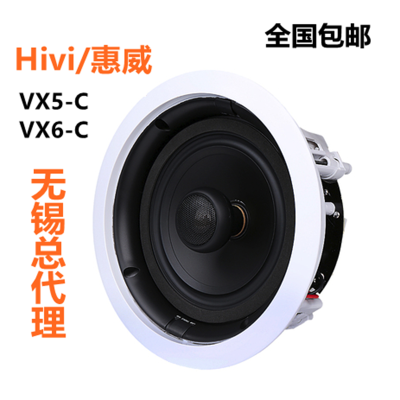 Hivi/惠威VX5-C/VX6-C定阻吸顶喇叭天花店铺音响