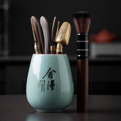 汝窑茶道六君子功夫茶具用品配件哥窑茶道泡茶工具茶刀茶夹套装