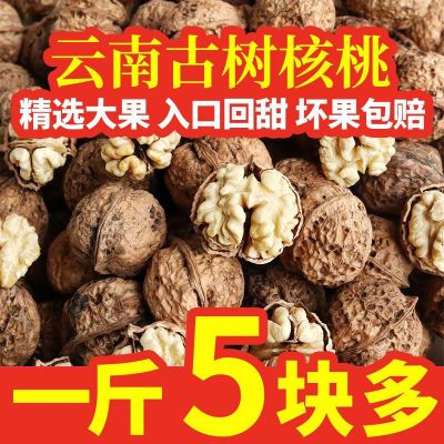 2024年云南核桃云南纸皮核桃薄壳核桃山核桃新鲜干核桃薄皮核