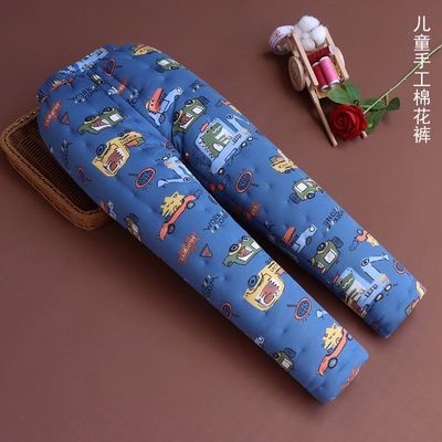 中大童纯手工棉花棉裤 冬季保暖加厚儿童棉服男女小学生内穿棉裤