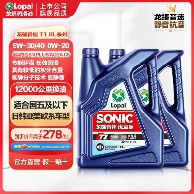 ڲSONIC T1ȫϳɻsnPlus 5W-30/404L*2235.11Ԫ