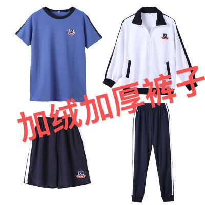 加绒光正光明实验小学校服纯棉夏季运动服短袖短裤现货东莞惠州