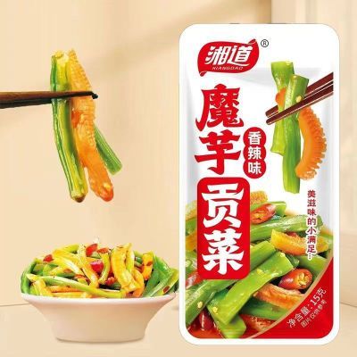 湘道魔芋贡菜脆爽香辣味酸辣开袋即食开胃解馋休闲零食15克