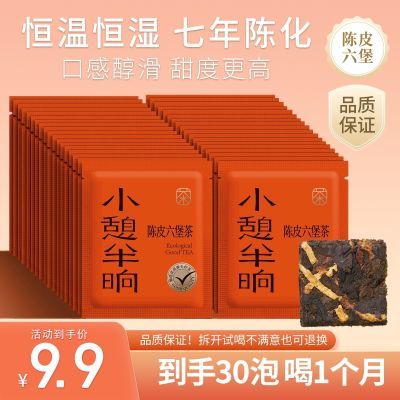 30片到手陈皮六堡茶独立包装方便携带