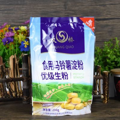 双桥马铃薯淀粉200g包家用土豆淀粉勾芡挂糊凉皮水晶饺子食用粉