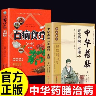 百病食疗大全书+中华药膳一本通 中医药膳养生书大全家庭食疗食