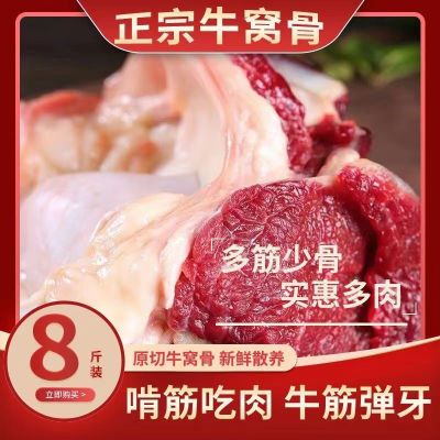 新鲜特级牛窝骨9斤多筋多肉少骨牛膝盖骨散养牛产地直发3斤商用