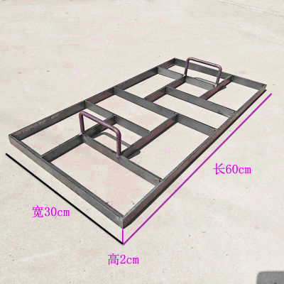 新款庭院手工水泥格子模具园仿真人工手压式水泥地地坪压花30*