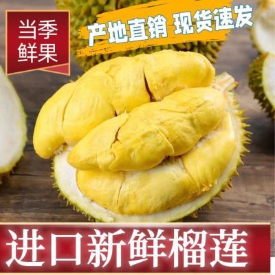 【严选品质】正宗进口榴莲新鲜带壳整个树熟榴莲批发包邮非冻果