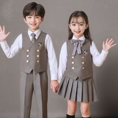 儿童班服中小学生英伦演出服比赛幼儿园朗诵学院校服表演套装服装